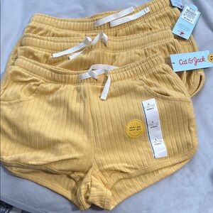 Cat & Jack Sunny Yellow Ribbed Shorts